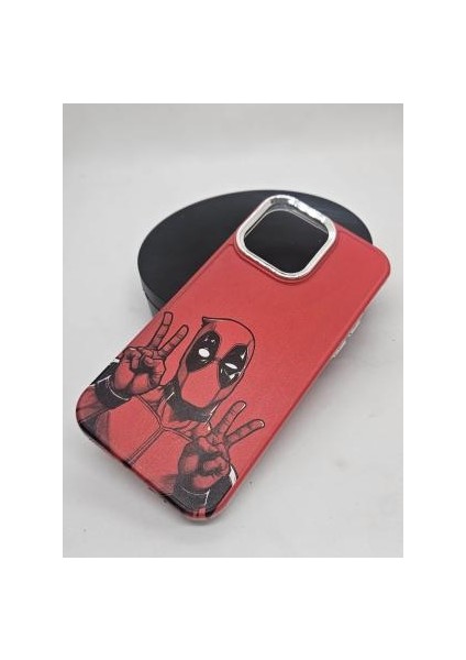 IPHONE 13 Özel Deadpool Tasarımlı Lüks Silikon Kılıf