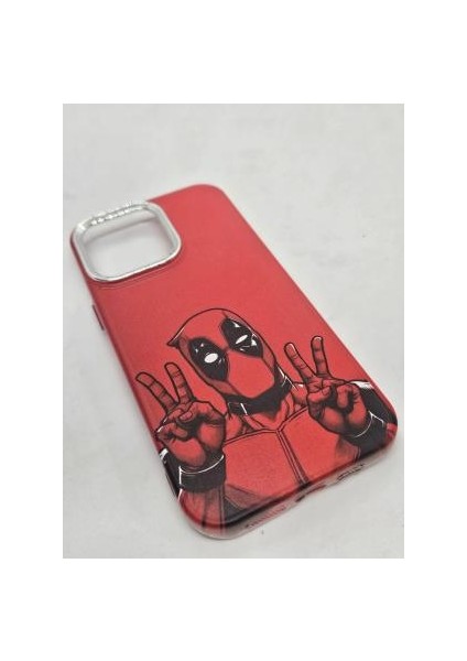 IPHONE 13 Özel Deadpool Tasarımlı Lüks Silikon Kılıf