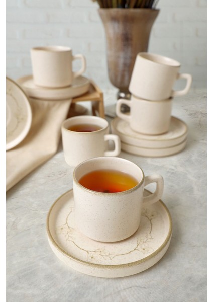 Taupe Bloom Stackable Çay Takımı 12 Parça 6 Kişilik 22520-28 indirimleri