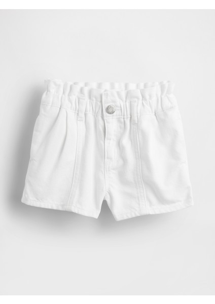 Kız Bebek Beyaz Ultrasoft Denim Stride Şort