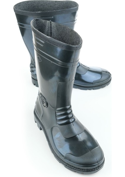 Erkek Kısa Pvc Su Geçirmez Içi Ince Astarlı Iş Çizme