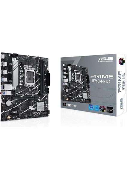 Prıme B760M-R D4 Intel B760 Soket 1700 Ddr4