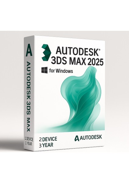 3ds Max 2025 (Windows) - 2 Pc 3 Yıl Autodesk Key (Full Sürüm)