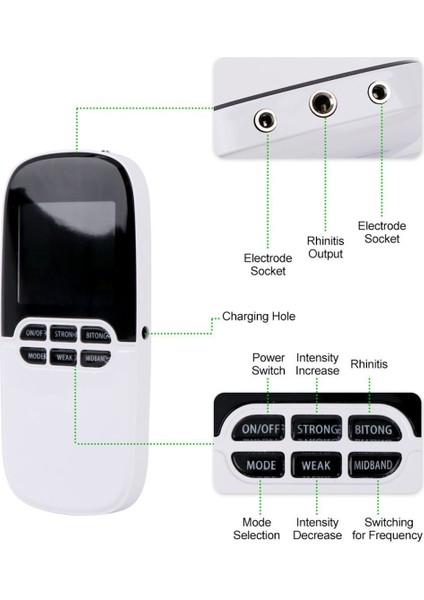 Çift Kanallı Elektronik Tens Cihazı Şarjlı Masaj Aleti fırsatları