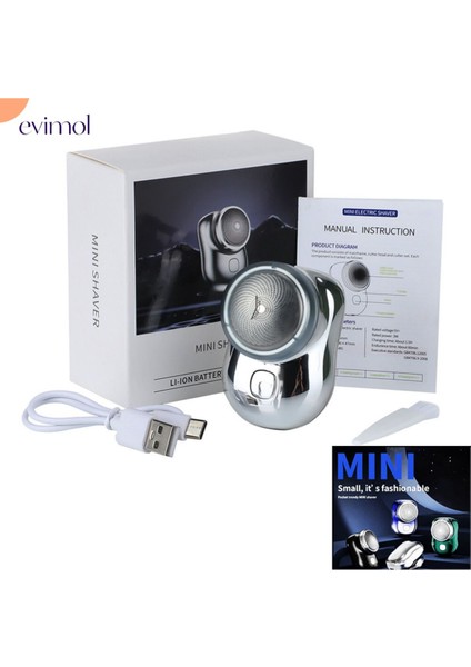 Mini Taşınabilir ( Günlük Sıfır Sakal ) Traş Makinesi USB Şarjlı