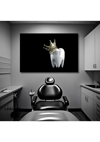 Tekli Yatay Kanvas Diş Poliklinik Tablosu Kral Diş