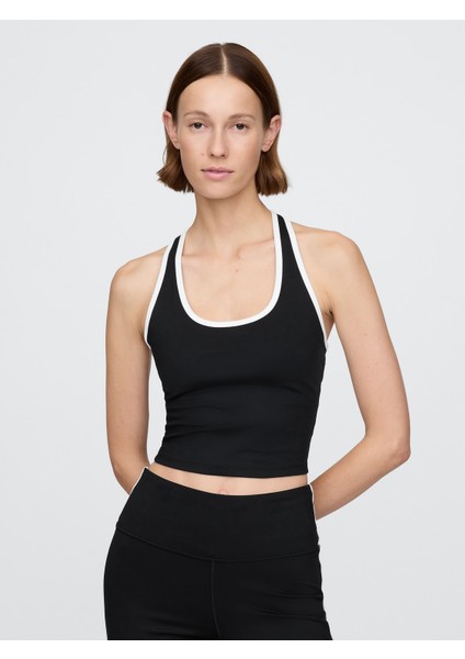 Kadın Siyah Gapfit Power Racerback Sporcu Sütyeni