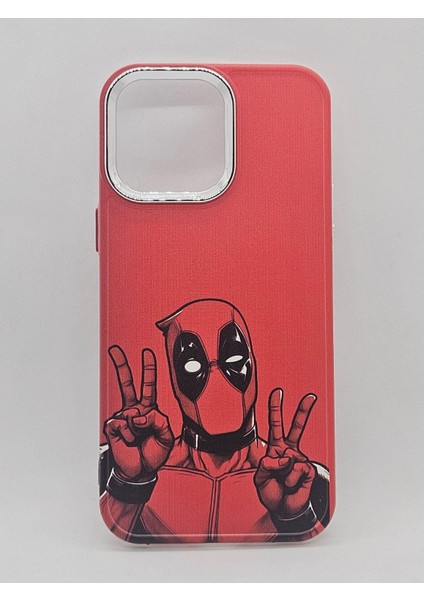 IPHONE 14 Pro Özel Deadpool Tasarımlı Lüks Silikon Kılıf