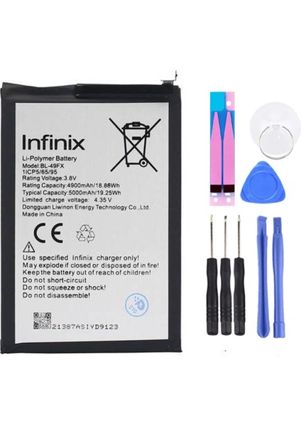 Infinix Hote 8 Bl 49FX Batarya Pil Tamir Seti ve Pil Bandı