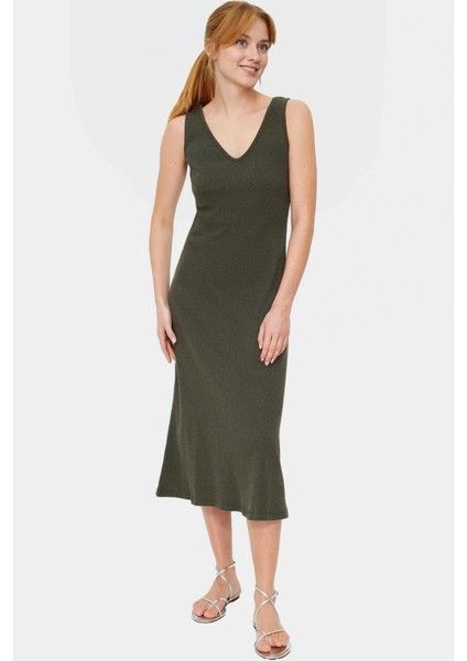 A Line Kolsuz Örme Elbise Rahatlık ve Şıklık Bir Arada Premium Kalite Rahat Şık Modern Stil modelleri