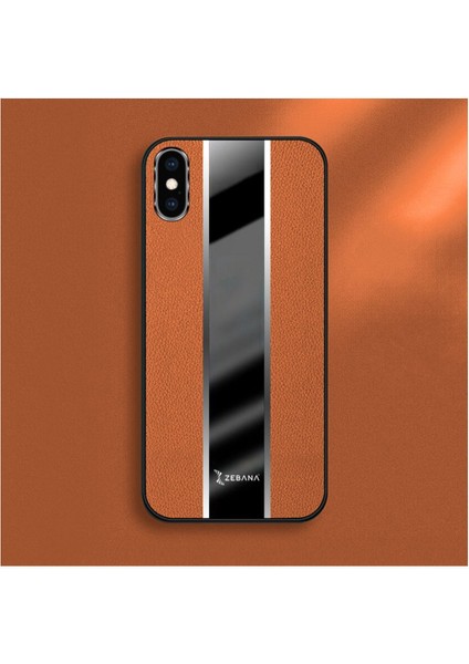 Apple Iphone x Uyumlu Kılıf Zebana Premium Deri Kılıf Kahverengi fırsatları
