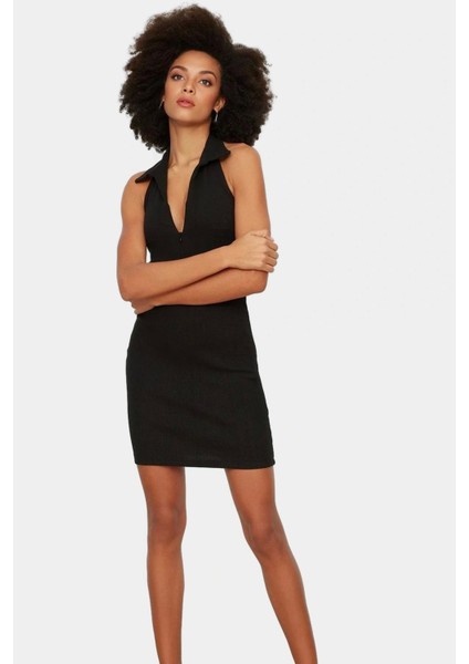 Yazlık Mini Elbise Bodycon Kalıp Örme Kumaş Rahat Kesim Kaliteli Işçilik Zarifane Tasarım modelleri