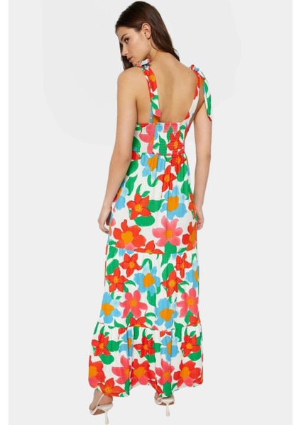 Çiçekli Desenli Rahat Örme Maxi Elbise Günlük Şıklık Için Özenle Seçilmiş Uzun Ömürlü fiyatları