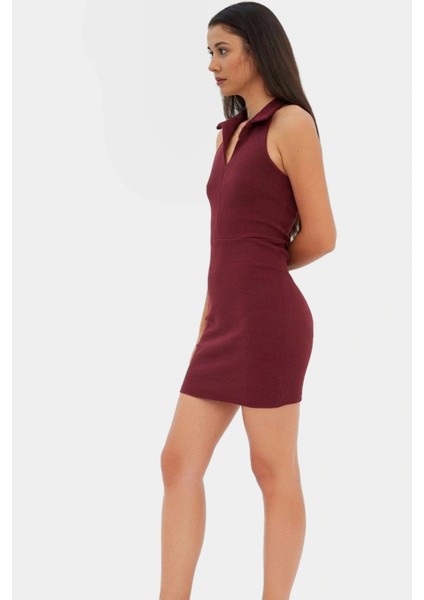 Yazlık Mini Elbise Bodycon Kalıp Örme Kumaş Rahat Kesim Kaliteli Işçilik Zarifane Tasarım