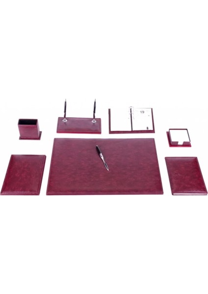 260 Bordo Lüks Sümen Takımı (Klasik - 9 Parça)