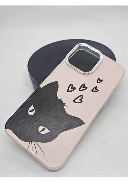 IPHONE 14 Pro Özel Kedi Tasarımlı Lüks Silikon Kılıf fiyatları