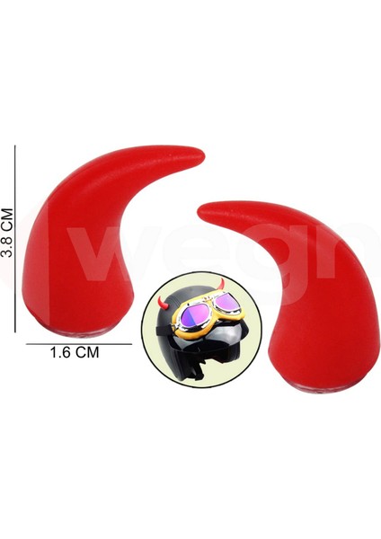 Direksiyon ve Kask Üstüne Takilan Boynuz Aparati Kirmizi Ynsmr