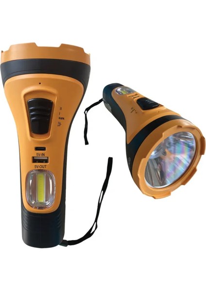 GS-4275 Şarj Edilebilir El Feneri 7 Watt, Cob Aydınlatmalı Portatif El Feneri fırsatları