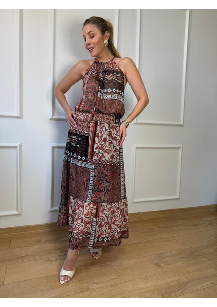 Desenli Metalik Elbise fiyatları