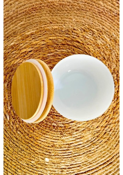 Mien Bambu Hava Geçirmez Vakumlu Silindir Kapak Cam Kavanoz Baharat Seti 3'lü 370 ml indirimleri