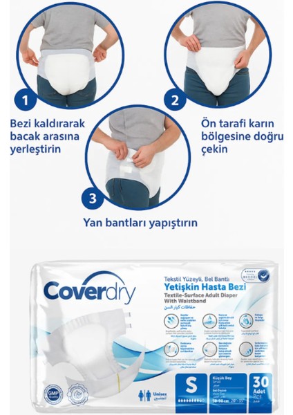 Bel Bantlı Hasta Bezi Small 30'lu 2 Paket fırsatları