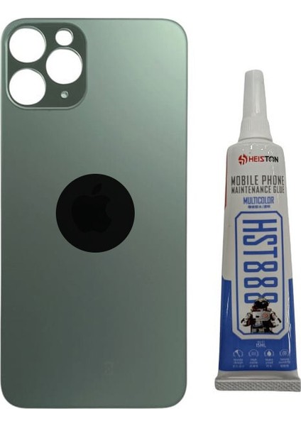 Iphone 13 Pro Uyumlu Yeşil Arka Pil Kapağı Batarya Kapağı Yapışkan Hediyeli