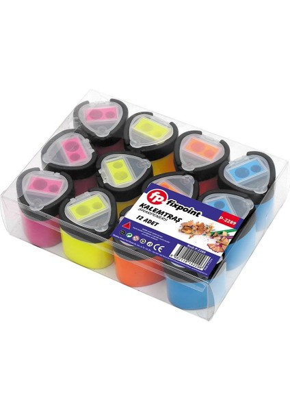 Çiftli Lüks Kalemtraş 12 Li Paket