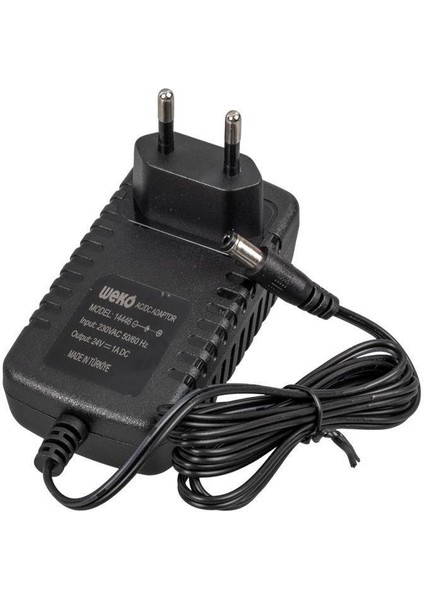 24 Volt 1 Amper 24 Watt Plastik Kasa Priz Tipi Adaptör (5.5x2.5 Uçlu) modelleri