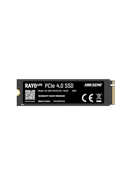 Hiksemi Rayo Lite 1tb Gen4 M.2 Nvme 3D Nand Ssd, Ultra Hızlı Pcie Gen4 Hızları, 3D Nand Teknolojisi
