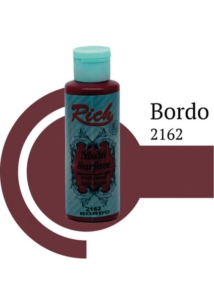 Rich Multi Surface 2162 Bordo Akrilik Boya 120 cc