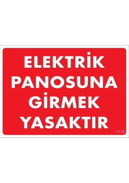 Elektrik Panosu Levhası 25X35 KOD:1118