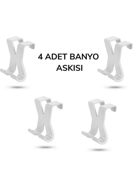 Bfs Hang It Pratik Kolay Taşımabilir Havlupan 2 Kancalı Banyo Askısı