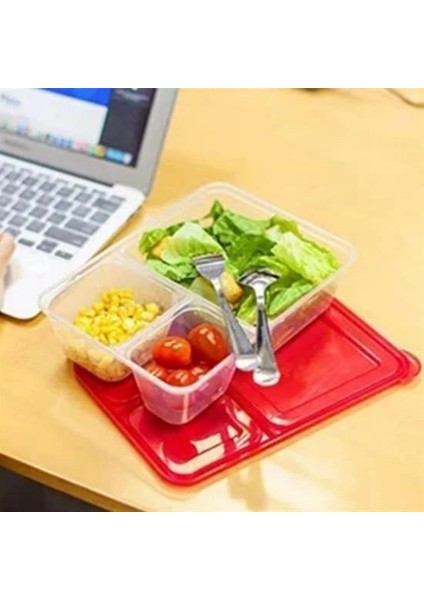 Bfs 3 Bölmeli Sefer Tası Pratik Kolay Gıda Diyet Saklama Erzak Kabı fiyatları