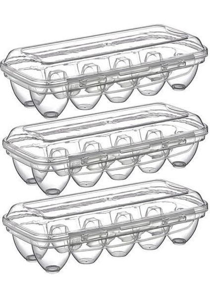 Bfs 10 Bölmeli Kilitli Kapaklı Yumurtalık Saklama Kutusu YU110