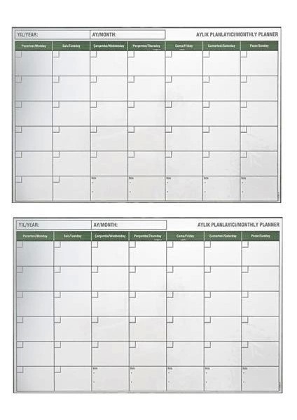Bfs Manyetik Yapışkanlı Bir Aylık Program Planlayıcı Takvim 85X56 cm modelleri