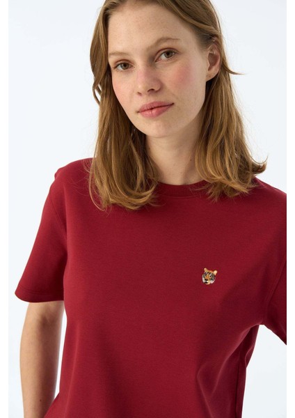 Kaplan Premium T-Shirt - Bordo fiyatları