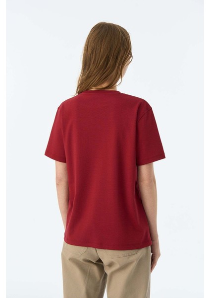 Kaplan Premium T-Shirt - Bordo modelleri