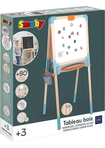 Bfs Smoby Çift Taraflı Manyetik Ahşap Yazı Tahtası 7600410401