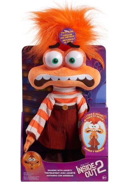 Bfs NDN03000 Inside Out 2 - Endişe - Anxiety Sesli ve Hareketli Peluş