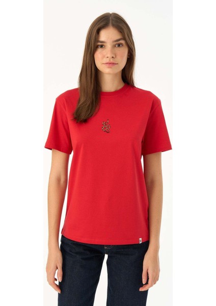 Mercan Yılanı Light Weight T-Shirt - Kırmızı