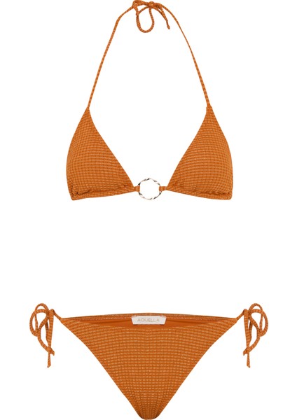 Halka Aksesuarlı Üçgen Bikini