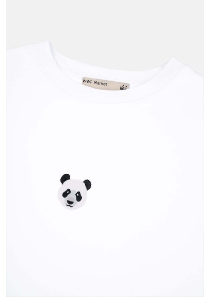 Panda Supreme Crop T-Shirt - Beyaz fiyatları