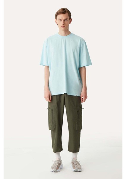 Protect Rights Oversize Light-Weight T-Shirt - Açık Mavi indirimleri