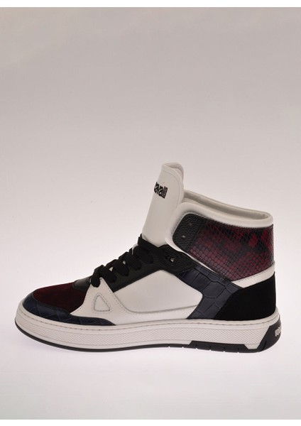 Beyaz-Çok Renkli Erkek Deri Sneaker 25736 fiyatları