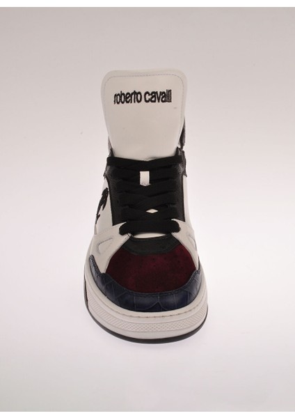 Beyaz-Çok Renkli Erkek Deri Sneaker 25736 modelleri