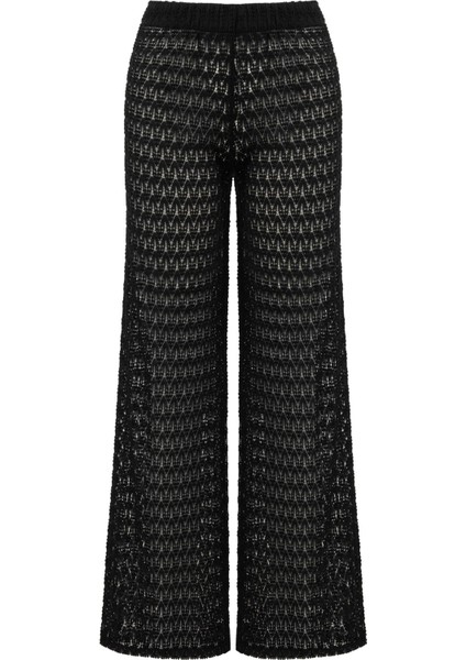 Siyah Triko Plaj Pantolon