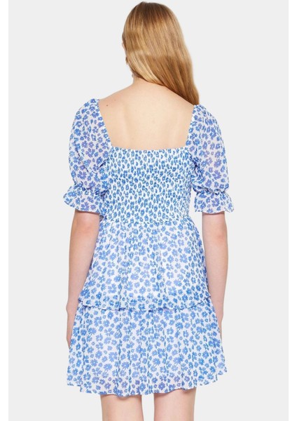 Astarlı Gipeli Mini Elbise Yazlık Çiçekli Dokuma Kumaş Kaliteli Işçilik Özenle Seçilmiş modelleri