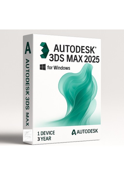 3ds Max 2025 (Windows) - 1 Pc 3 Yıl Autodesk Key (Full Sürüm)