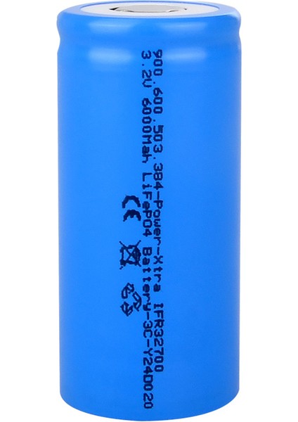 IFR32700 - 3.2V 6000 Mah Lifepo4 Şarjlı Pil - 3c