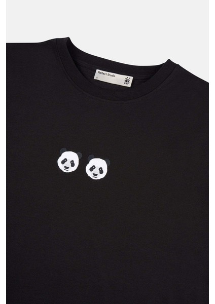 Chi & Chi Panda Soft T-Shirt - Siyah fiyatları